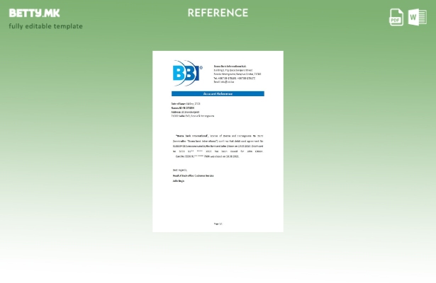 Модерен стил Референтен шаблон за затворање на Босна и Херцеговина Bosna Bank In